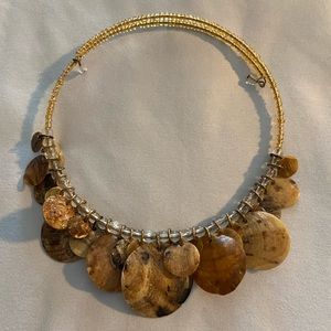 Vintage shell choker necklace